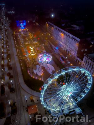 Świąteczny Plac Wolności w Poznaniu