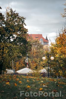Park Wieniawskiego w jesiennych barwach