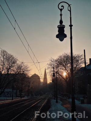 Sunrise in Poznań