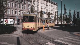 Tyl tramwaju Düwag GT8