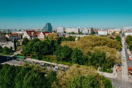 Park Mickiewicza i panorama Poznania