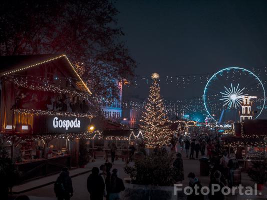 Świąteczny Plac Wolności w Poznaniu