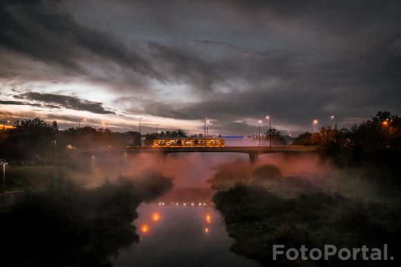 Bajkowy poranek nad Wartą