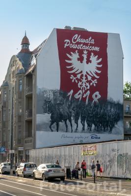 mural upamiętniający Powstanie Wielkopolskie - ul.Dąbrowskiego  33