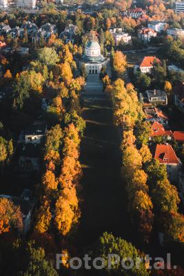 Jesienny Plac Pomorski z drona