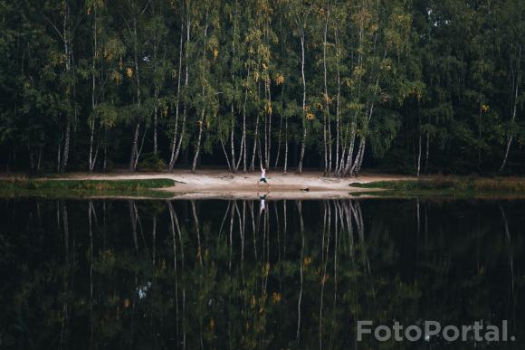 Joga w Lasku Marcelińskim