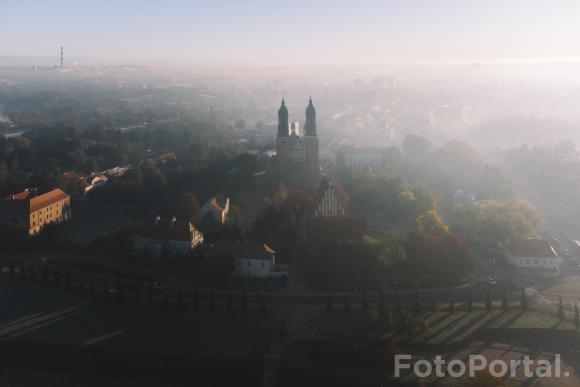 Ostrów Tumski w blasku jesiennego Słońca