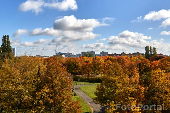 Osiedle Przyjaźni , widok na Park Czarneckiego