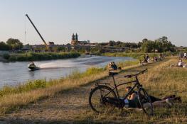 Letni wieczór nad Wartą