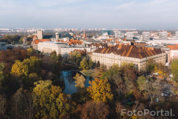 Park Marcinkowskiego z lotu ptaka