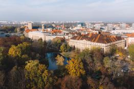 Park Marcinkowskiego z lotu ptaka