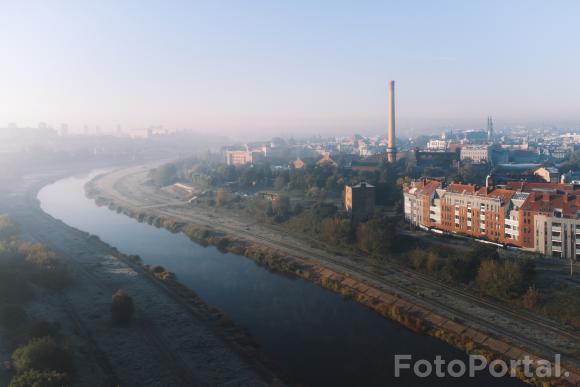 Jesienny poranek nad Wartą