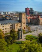 Pomnik Poznańskiego Czerwca 1956 z powietrza