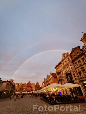 Tęcza nad rynkiem