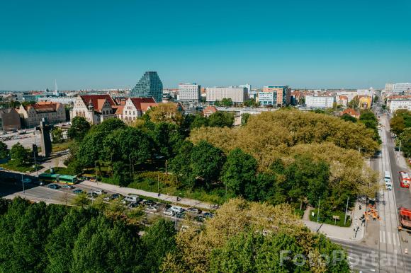 Park Mickiewicza i panorama Poznania